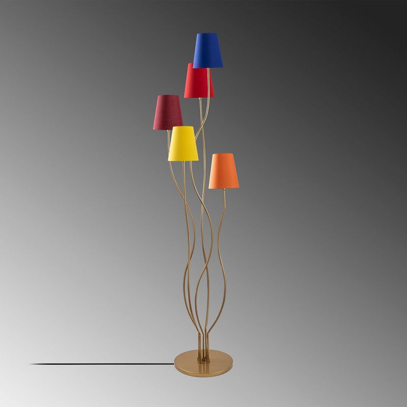 Casa si Gradina - Corpuri si surse de iluminat - Veioze si lampi - Lampadare - Lampadar, Opviq, metal, multicolor, 44x44x160 cm, 942FLG1541 - Infinity.ro