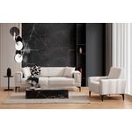 Casa si Gradina - Mobilier - Canapele si coltare - Canapele - Canapea extensibila 3 locuri, Atelier Del Sofa, lemn de fag si placi aglomerate, ecru, 215x85x77 cm - Infinity.ro