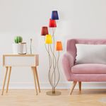 Casa si Gradina - Corpuri si surse de iluminat - Veioze si lampi - Lampadare - Lampadar, Opviq, metal, multicolor, 44x44x160 cm, 942FLG1541 - Infinity.ro