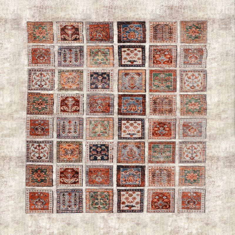 Casa si Gradina - Textile si covoare - Covoare - Covorase intrare - Covoras de hol, Conceptum Hypnose, multicolor, 100x200 cm, 100% poliester, antiderapant, 369HFT3254 - Infinity.ro