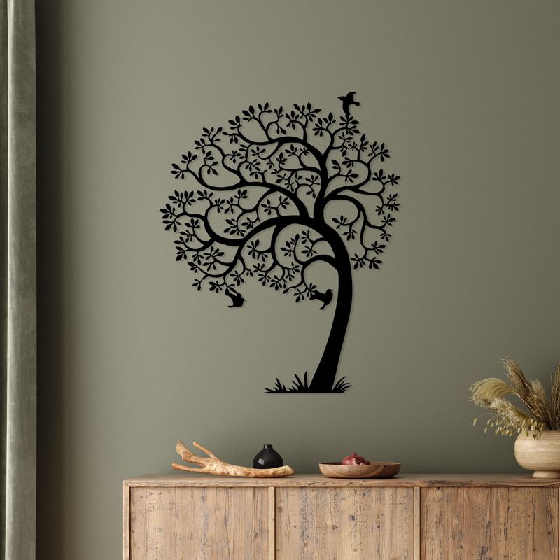 Casa si Gradina - Decoratiuni - Decoratiuni perete - Accesoriu decorativ de perete, Wallxpert, metal, negru, 56x70 cm - Infinity.ro