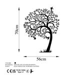 Casa si Gradina - Decoratiuni - Decoratiuni perete - Accesoriu decorativ de perete, Wallxpert, metal, negru, 56x70 cm - Infinity.ro