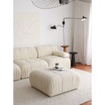 Casa si Gradina - Mobilier - Scaune si fotolii - Tabureti - Puf, Atelier Del Sofa, teddy, alb, 89x43x89 cm - Infinity.ro