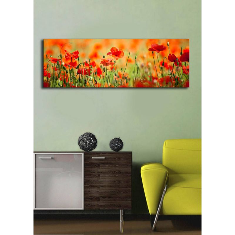 Casa si Gradina - Decoratiuni - Tablouri - Tablou canvas decorativ cu led, Wallxpert, panza suede 100%, multicolor, 30x90 cm, rama lemn - Infinity.ro