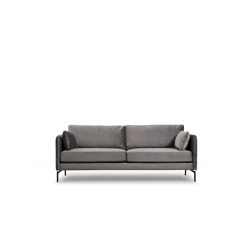 Casa si Gradina - Mobilier - Canapele si coltare - Canapele - Canapea 3 locuri, Atelier Del Sofa, lemn fag si pal, gri, 217x87x90 cm - Infinity.ro