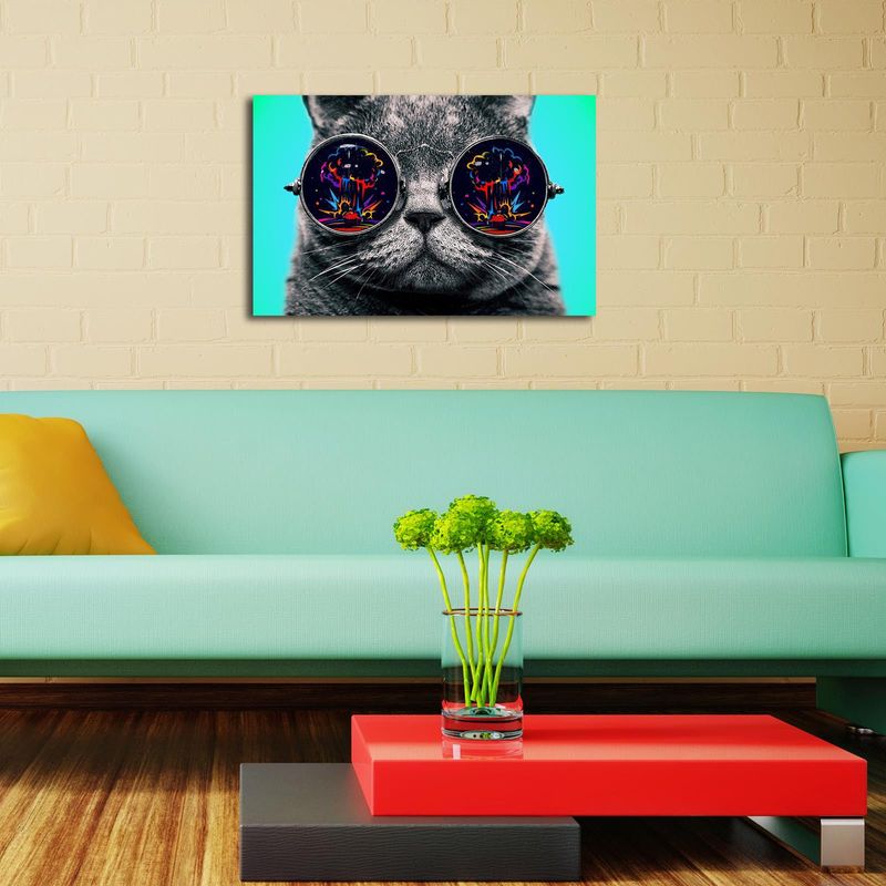 Casa si Gradina - Decoratiuni - Tablouri - Tablou canvas decorativ cu led, Wallxpert, panza piele de caprioara, multicolor, 45x70 cm, 254LED3285 - Infinity.ro
