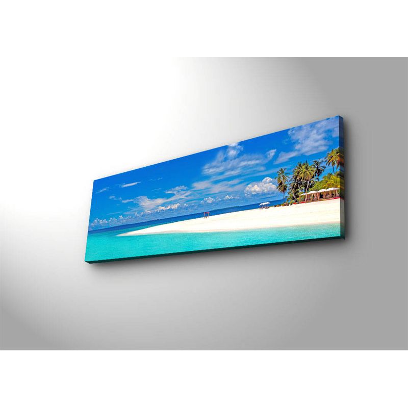 Casa si Gradina - Decoratiuni - Tablouri - Tablou canvas cu led, Wallxpert, multicolor, 30x90 cm, panza piele de caprioara, rama lemn, 239SHN3254 - Infinity.ro