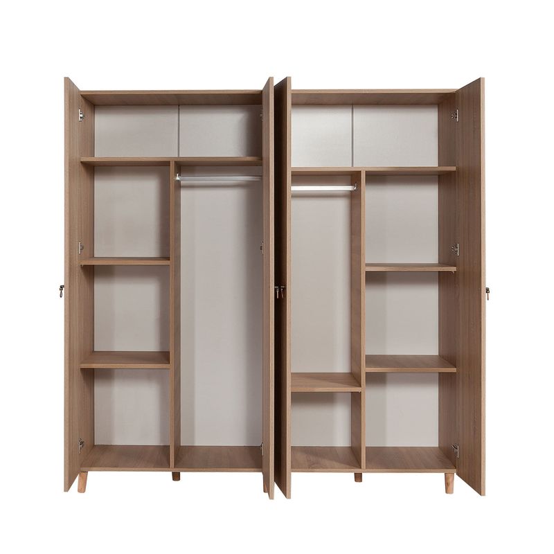 Casa si Gradina - Mobilier - Dulapuri si sifoniere - Sifoniere - Sifonier, Hanah Home, pal melaminat, stejar sonoma, 180x52x192 cm, 869VEL4241 - Infinity.ro