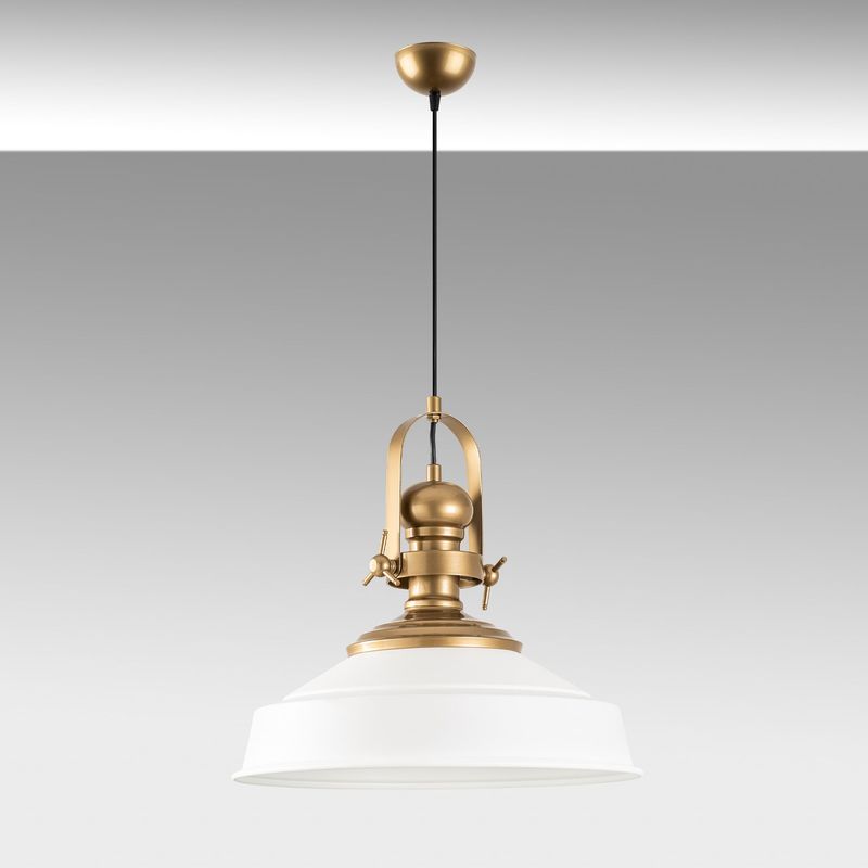 Casa si Gradina - Corpuri si surse de iluminat - Lustre si pendule - Lustra, Opviq, metal, alb, diametru 41 cm, inaltime reglabila - Infinity.ro