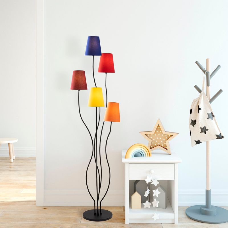Casa si Gradina - Corpuri si surse de iluminat - Veioze si lampi - Lampadare - Lampadar, Opviq, metal, multicolor, 44x44x160 cm, 942FLG1535 - Infinity.ro