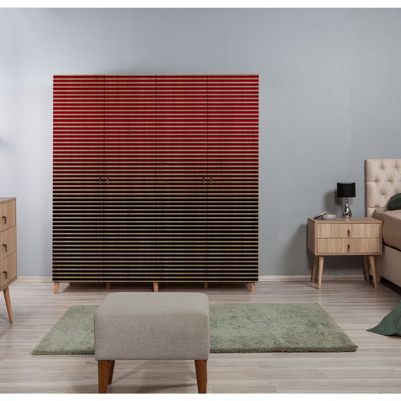 Casa si Gradina - Mobilier - Dulapuri si sifoniere - Sifoniere - Sifonier, Hanah Home, pal melaminat, stejar sonoma, 180x52x192 cm, 869VEL4241 - Infinity.ro