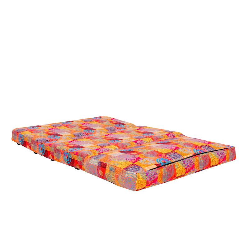 Casa si Gradina - Mobilier - Canapele si coltare - Canapele - Canapea extensibila, Hanah Home, metal, patchwork multicolor, 185x120 cm - Infinity.ro