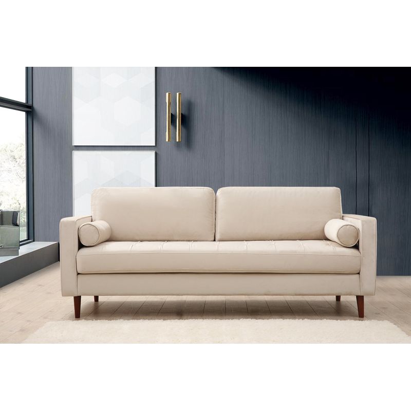 Casa si Gradina - Mobilier - Canapele si coltare - Canapele - Canapea 3 locuri, Atelier Del Sofa, lemn fag, bej, 215x90x70 cm - Infinity.ro