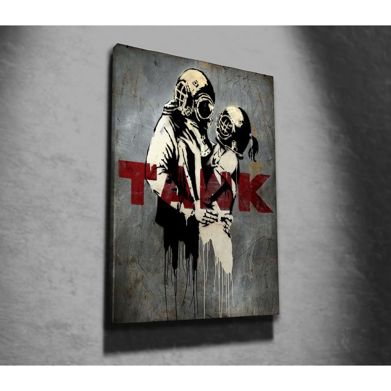 Casa si Gradina - Decoratiuni - Tablouri - Tablou canvas decorativ, Wallxpert, multicolor, 50x70 cm, 50% bumbac 50% poliester, rama lemn, 966BRS1121 - Infinity.ro