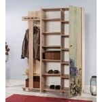 Casa si Gradina - Mobilier - Organizare si depozitare - Cuiere - Cuier, Hanah Home, pal melaminat, stejar sonoma, 135x192x36 cm, 863SPH4826 - Infinity.ro
