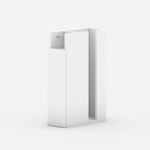 Casa si Gradina - Sanitare - Suporturi si accesorii baie - Suporturi baie - Dulap baie, Hanah Home, pal melaminat, alb, 42x17x66 cm - Infinity.ro