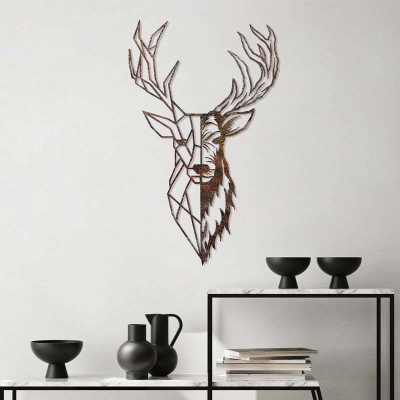 Casa si Gradina - Decoratiuni - Decoratiuni perete - Accesoriu decorativ de perete, Wallxpert, metal, antichizat, 70x42 cm - Infinity.ro