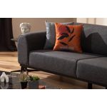 Casa si Gradina - Mobilier - Canapele si coltare - Canapele - Canapea extensibila 3 locuri, Atelier Del Sofa, material textil, antracit, 220x84x77 cm - Infinity.ro