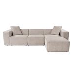 Casa si Gradina - Mobilier - Canapele si coltare - Coltare - Coltar, Hanah Home, in, mocha, 303x193x65 cm - Infinity.ro