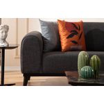 Casa si Gradina - Mobilier - Canapele si coltare - Canapele - Canapea extensibila 3 locuri, Atelier Del Sofa, material textil, antracit, 220x84x77 cm - Infinity.ro