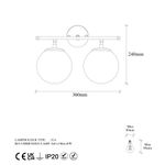 Casa si Gradina - Corpuri si surse de iluminat - Plafoniere, aplice si spoturi - Aplica, Opviq, metal, auriu lucios, 36x24x16 cm, 942FLG2154 - Infinity.ro
