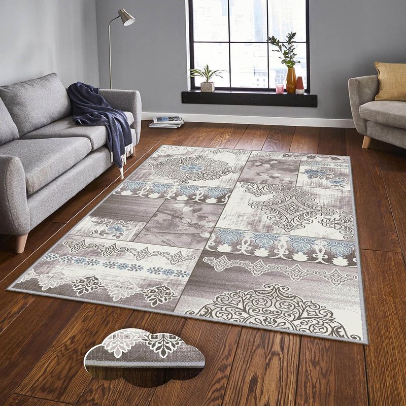 Casa si Gradina - Textile si covoare - Covoare - Covoare casa - Covor de hol, Conceptum Hypnose, multicolor, 100x200 cm, 100% poliester, antiderapant, 443HFT3250 - Infinity.ro