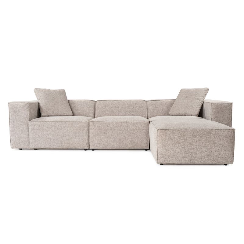 Casa si Gradina - Mobilier - Canapele si coltare - Coltare - Coltar, Hanah Home, in, mocha, 303x193x65 cm - Infinity.ro