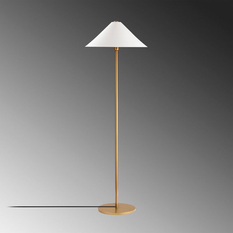 Casa si Gradina - Corpuri si surse de iluminat - Veioze si lampi - Lampadare - Lampadar, Opviq, metal, auriu, 46x46x150 cm, 103OPV1255 - Infinity.ro
