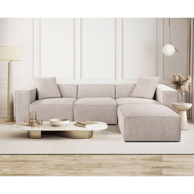 Casa si Gradina - Mobilier - Canapele si coltare - Coltare - Coltar, Hanah Home, in, mocha, 303x193x65 cm - Infinity.ro
