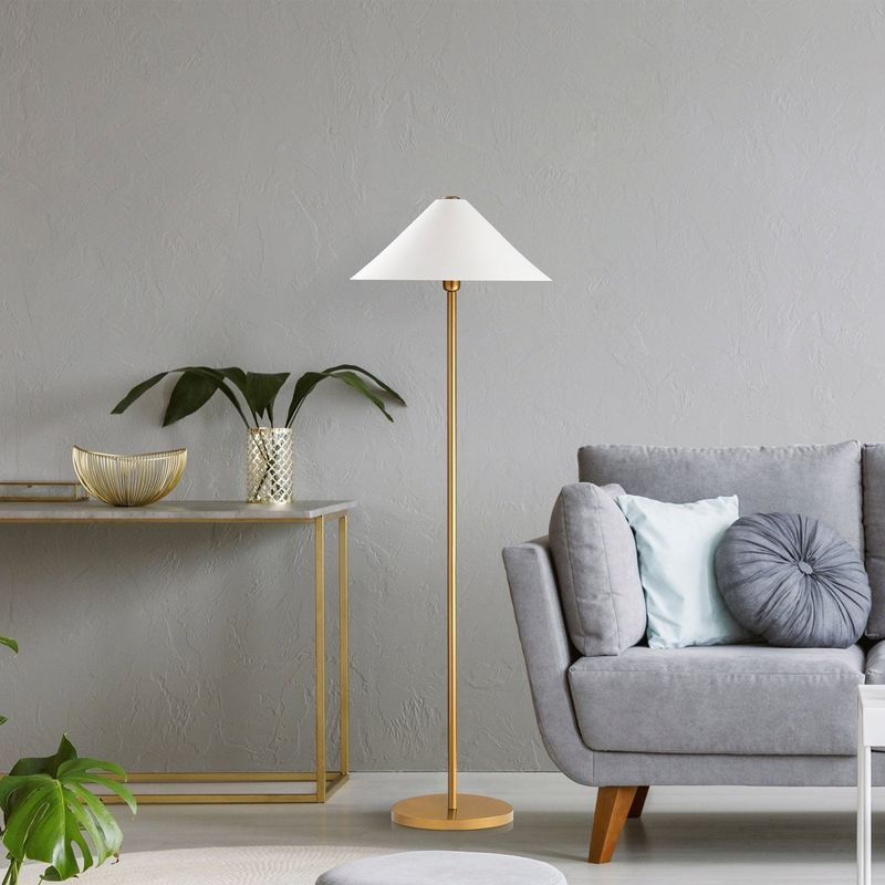Casa si Gradina - Corpuri si surse de iluminat - Veioze si lampi - Lampadare - Lampadar, Opviq, metal, auriu, 46x46x150 cm, 103OPV1255 - Infinity.ro