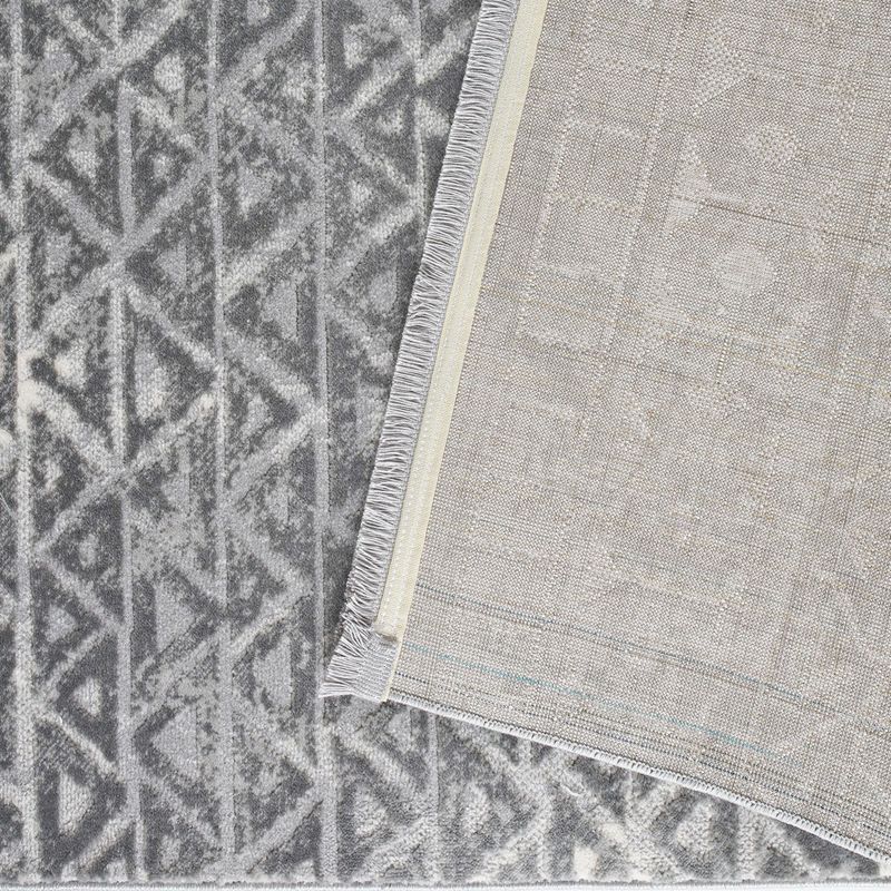 Casa si Gradina - Textile si covoare - Covoare - Covoare casa - Covor de hol, Conceptum Hypnose, gri crem, 80x300 cm, polipropilena poliester - Infinity.ro