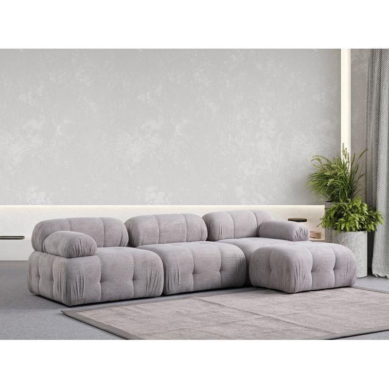 Casa si Gradina - Mobilier - Canapele si coltare - Coltare - Coltar, Atelier Del Sofa, lemn de fag, gri deschis, 290x160x95 cm - Infinity.ro