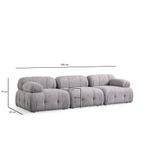 Casa si Gradina - Mobilier - Canapele si coltare - Coltare - Coltar, Atelier Del Sofa, lemn de fag, gri deschis, 290x160x95 cm - Infinity.ro