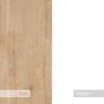 Casa si Gradina - Mobilier - Comode si corpuri - Noptiere - Noptiera, Hanah Home, pal melaminat, stejar safir si alb, 30x55x30 cm - Infinity.ro
