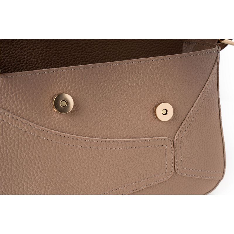 Fashion, accesorii si bijuterii - Femei - Accesorii femei - Genti si rucsacuri femei - Geanta de umar, Lucky Bees, piele polivinilica, camel, 28x10x17 cm - Infinity.ro