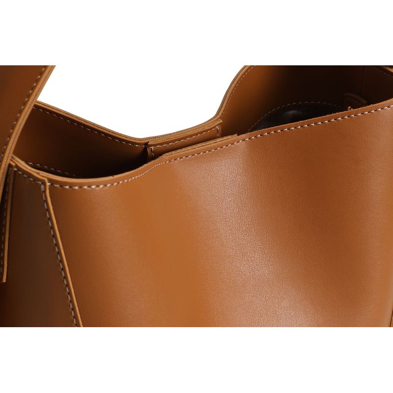 Fashion, accesorii si bijuterii - Femei - Accesorii femei - Genti si rucsacuri femei - Geanta de umar, Lucky Bees, piele polivinilica, mustar, 25x11x20 cm - Infinity.ro