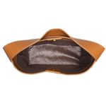 Fashion, accesorii si bijuterii - Femei - Accesorii femei - Genti si rucsacuri femei - Geanta de umar, Lucky Bees, piele polivinilica, mustar, 25x11x20 cm - Infinity.ro