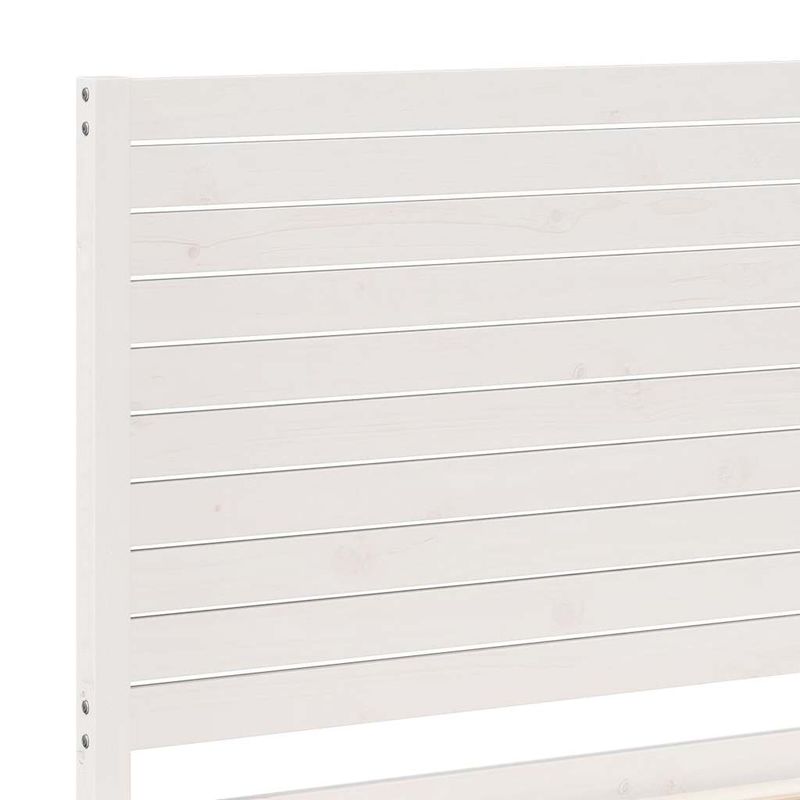 Casa si Gradina - Mobilier - Paturi si accesorii - Paturi - Cadru pat foarte lung fara saltea, alb, 90x210 cm lemn masiv - Infinity.ro