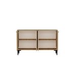Casa si Gradina - Mobilier - Comode si corpuri - Console - Consola, Hanah Home, pal melaminat, stejar safir, 120x29.6x75 cm - Infinity.ro