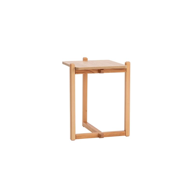 Casa si Gradina - Mobilier - Mese si birouri - Mese living - Masuta laterala, Hanah Home, panou aglomerat cu melamina, natural, 46x40x50 cm - Infinity.ro