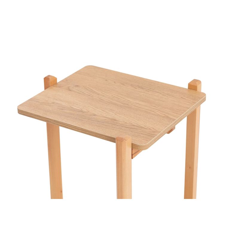 Casa si Gradina - Mobilier - Mese si birouri - Mese living - Masuta laterala, Hanah Home, panou aglomerat cu melamina, natural, 46x40x50 cm - Infinity.ro