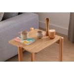 Casa si Gradina - Mobilier - Mese si birouri - Mese living - Masuta laterala, Hanah Home, panou aglomerat cu melamina, natural, 46x40x50 cm - Infinity.ro