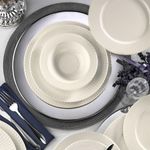 Casa si Gradina - Bucatarie si vesela - Vesela si tacamuri - Servicii de masa - Serviciu de masa, Hermia, portelan, alb, 24 piese - Infinity.ro