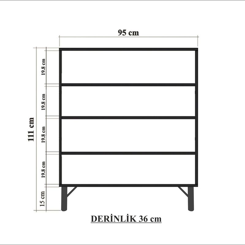 Casa si Gradina - Mobilier - Dulapuri si sifoniere - Dulapuri - Dulap multifunctional, Hanah Home, PAL melaminat, multicolor, 95x36x111 cm, 869VEL4527 - Infinity.ro