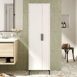Casa si Gradina - Mobilier - Dulapuri si sifoniere - Dulapuri - Dulap multifunctional, Hanah Home, panou de particule melaminat, alb, 50.4x35.7x165 cm - Infinity.ro