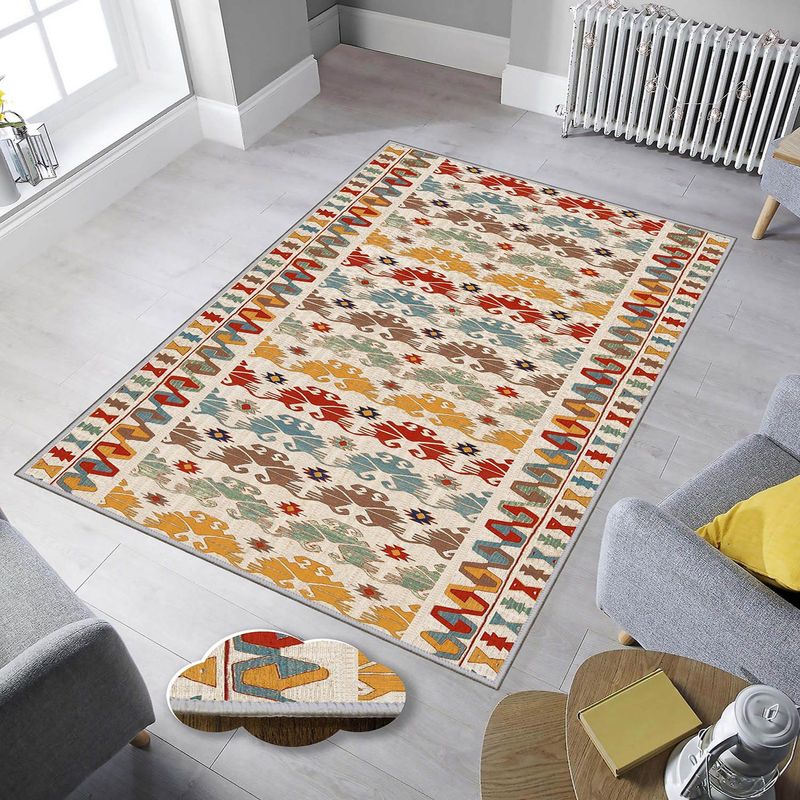Casa si Gradina - Textile si covoare - Covoare - Covorase intrare - Covoras de intrare, Conceptum Hypnose, multicolor, 80x200 cm, 100% poliester, antiderapant, 369HFT2830 - Infinity.ro