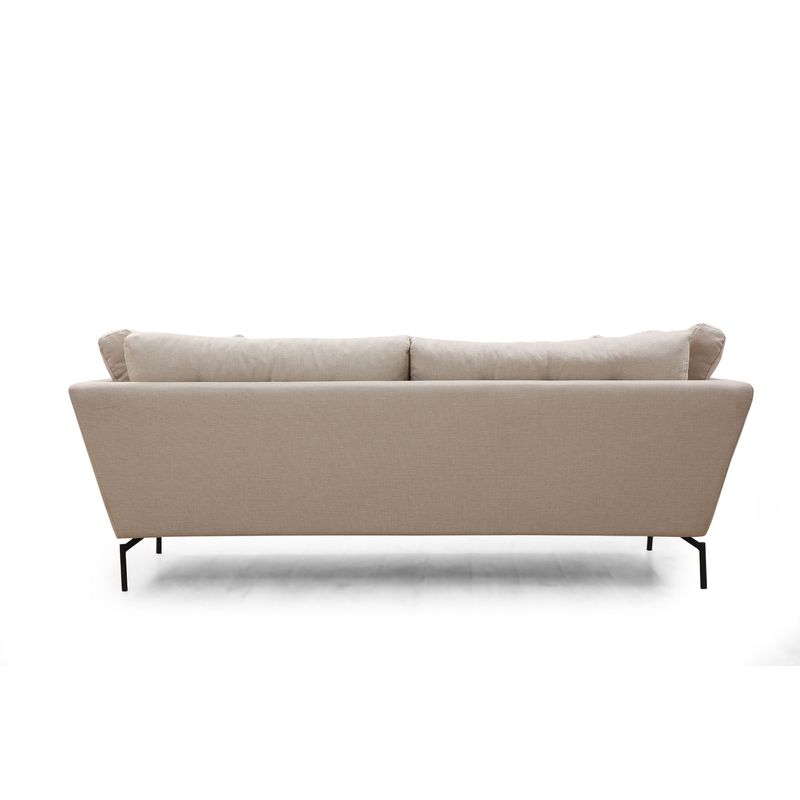 Casa si Gradina - Mobilier - Canapele si coltare - Canapele - Canapea 3 locuri, Hanah Home, lemn fag si pal, crem, 214x90x84 cm - Infinity.ro