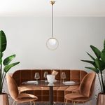 Casa si Gradina - Corpuri si surse de iluminat - Lustre si pendule - Candelabru, Opviq, metal, auriu, diametru 15 cm, inaltime reglabila 30-126 cm - Infinity.ro
