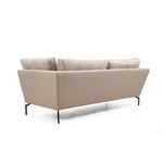Casa si Gradina - Mobilier - Canapele si coltare - Canapele - Canapea 3 locuri, Hanah Home, lemn fag si pal, crem, 214x90x84 cm - Infinity.ro