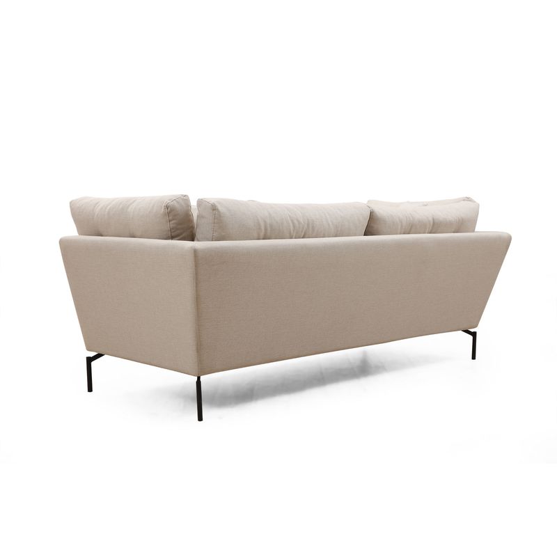 Casa si Gradina - Mobilier - Canapele si coltare - Canapele - Canapea 3 locuri, Hanah Home, lemn fag si pal, crem, 214x90x84 cm - Infinity.ro